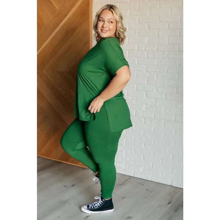 Soft Serve Matching Set in Emerald Green - Athleisure