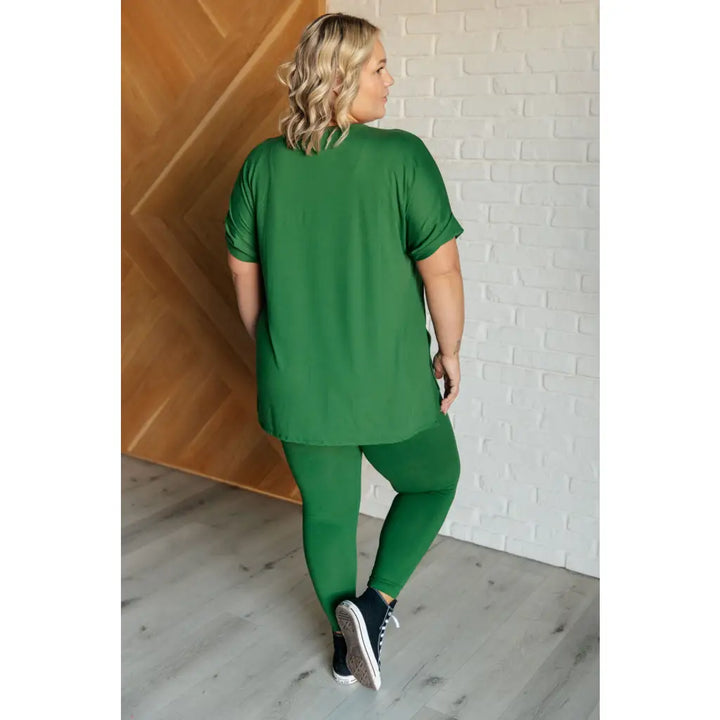 Soft Serve Matching Set in Emerald Green - Athleisure