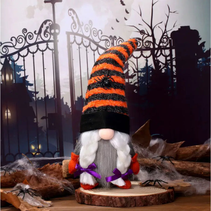 Stripes Are Nice Halloween Gnomes Set of 2 - Womens