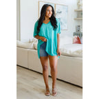 Chic Kelly green coverup top with sheer slub knit. Wear it as a or — extremely oversized fit dolman sleeves for breezy
