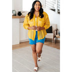 Our Sweeter Than Nectar Lace Button Down Blouse in Honey is crafted with delicate crocheted lace and a wood button