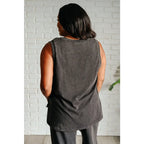 Relax in style with our Taking It Easy Lounge Set. Made of soft and comfortable charcoal grey knit fabric this tank