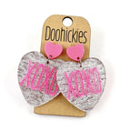 Talk to Me Valentine Heart Dangle Earrings
