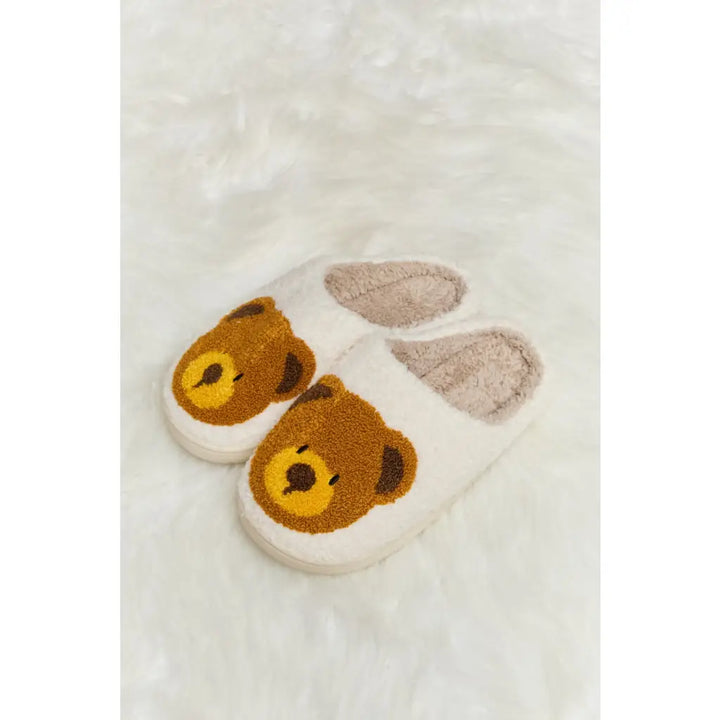 Teddy Bear Plush Slippers