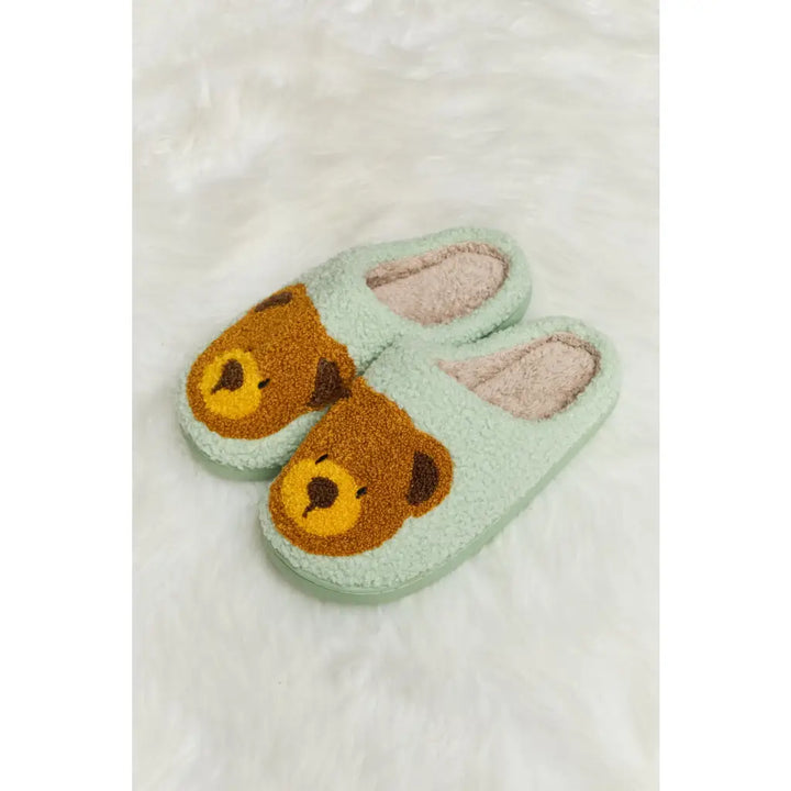 Teddy Bear Plush Slippers