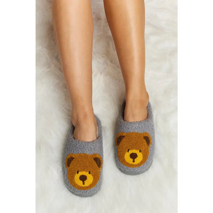 Teddy Bear Plush Slippers - slippers