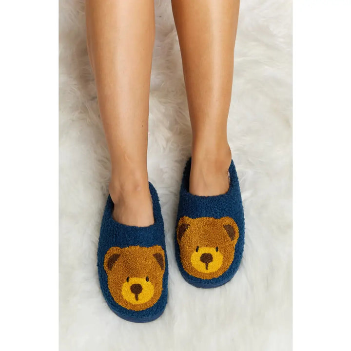 Teddy Bear Plush Slippers - slippers