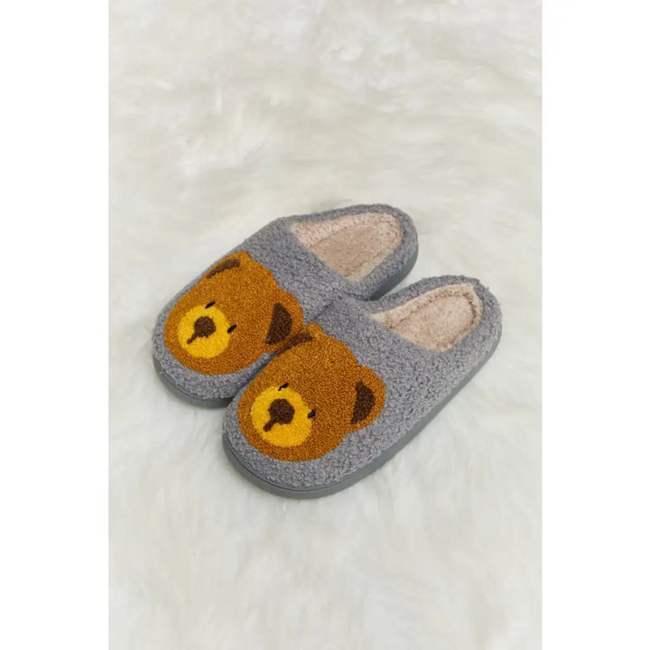 Teddy Bear Plush Slippers