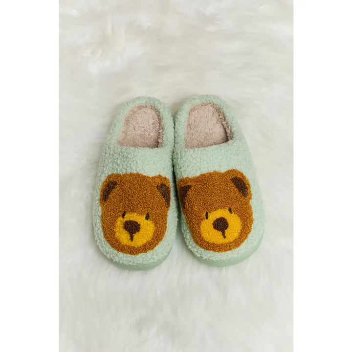 Teddy Bear Plush Slippers