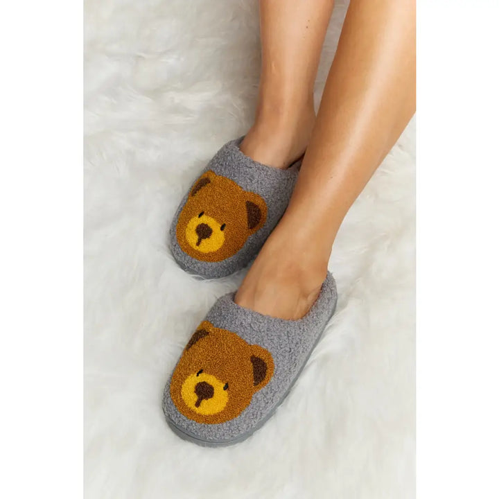 Teddy Bear Plush Slippers - slippers