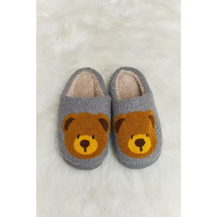 Teddy Bear Plush Slippers - slippers