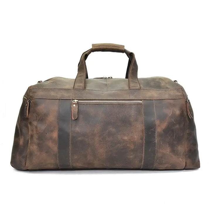 The Colden Large Capacity Leather Weekender Duffle Bag