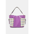 This fantastically fun handbag three piece set includes a Large Shoulder Bag Solid Crossbody and charming Heart Coin