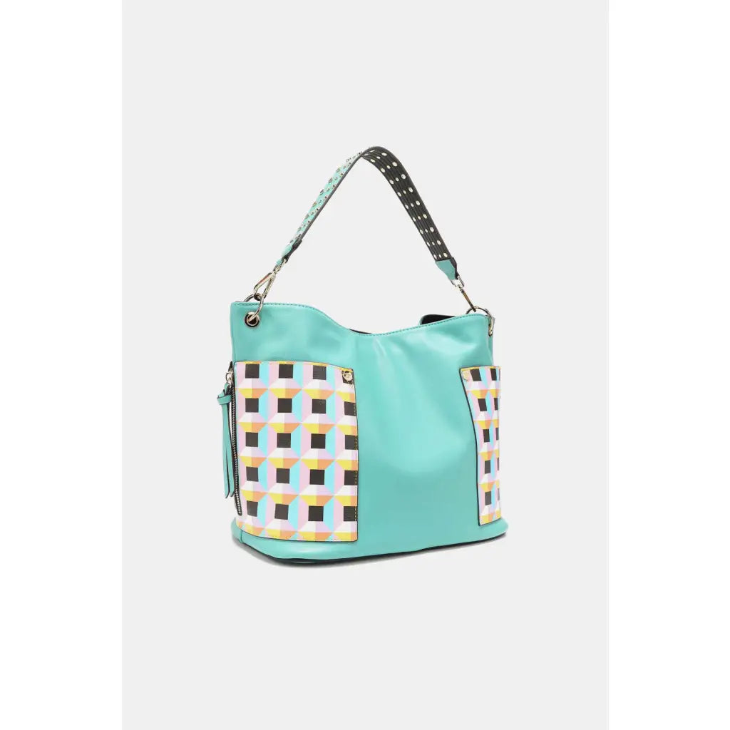 This fantastically fun handbag three piece set includes a Large Shoulder Bag Solid Crossbody and charming Heart Coin