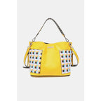 This fantastically fun handbag three piece set includes a Large Shoulder Bag Solid Crossbody and charming Heart Coin