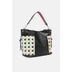 This fantastically fun handbag three piece set includes a Large Shoulder Bag Solid Crossbody and charming Heart Coin