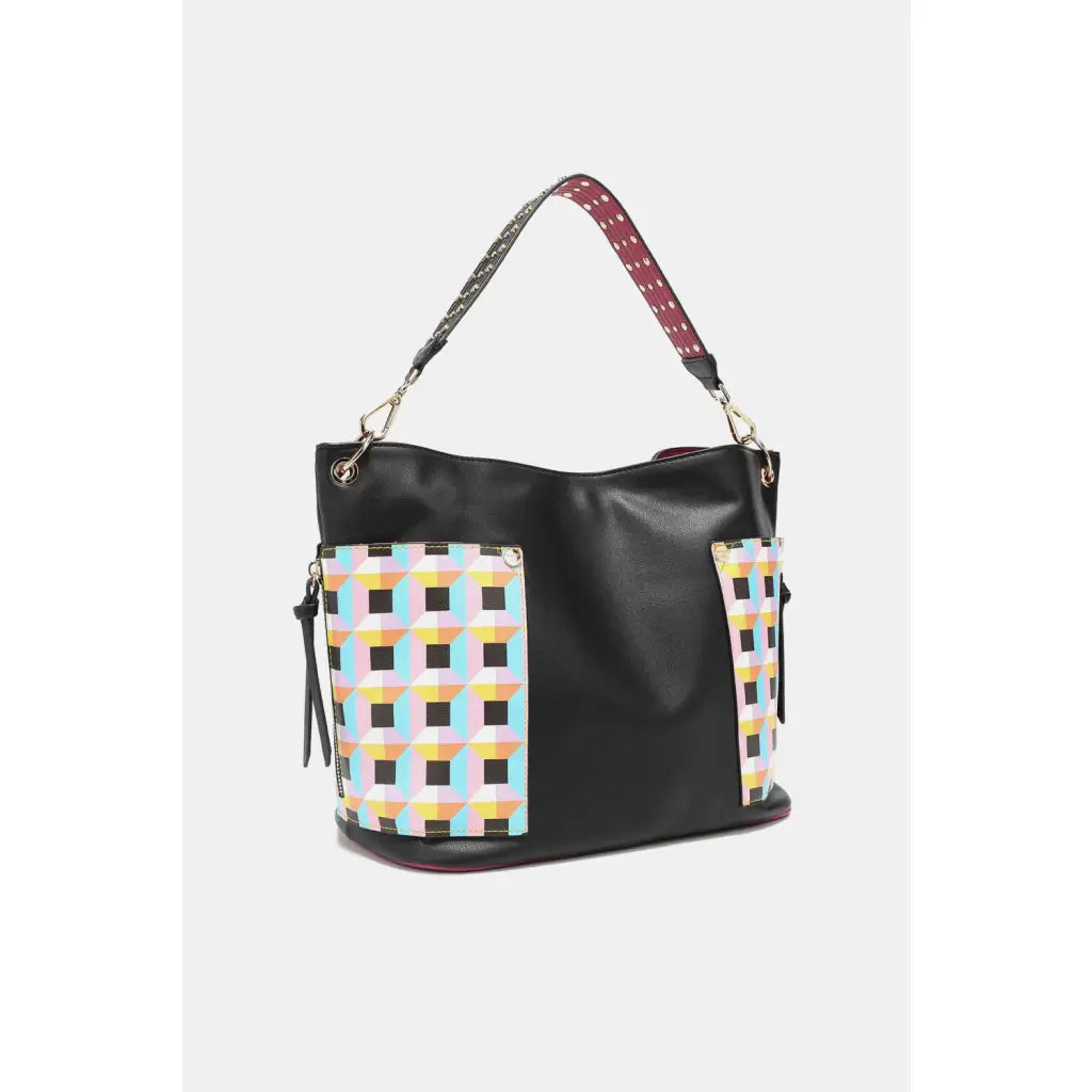 This fantastically fun handbag three piece set includes a Large Shoulder Bag Solid Crossbody and charming Heart Coin