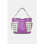 This fantastically fun handbag three piece set includes a Large Shoulder Bag Solid Crossbody and charming Heart Coin