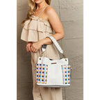 This fantastically fun handbag three piece set includes a Large Shoulder Bag Solid Crossbody and charming Heart Coin