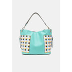 This fantastically fun handbag three piece set includes a Large Shoulder Bag Solid Crossbody and charming Heart Coin