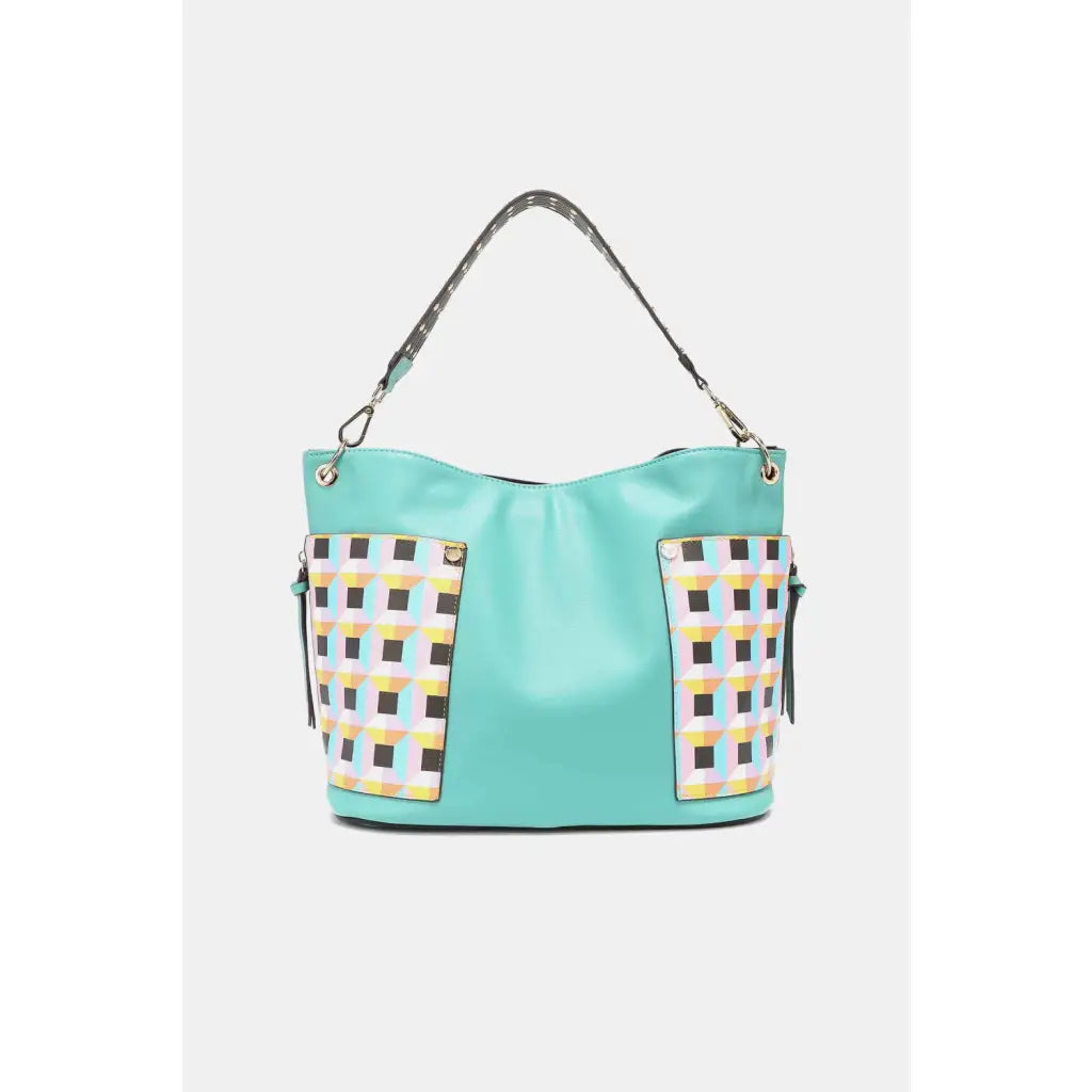 This fantastically fun handbag three piece set includes a Large Shoulder Bag Solid Crossbody and charming Heart Coin