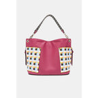 This fantastically fun handbag three piece set includes a Large Shoulder Bag Solid Crossbody and charming Heart Coin