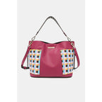 This fantastically fun handbag three piece set includes a Large Shoulder Bag Solid Crossbody and charming Heart Coin