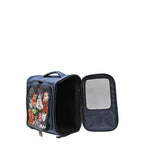 Expandable Roxy Roo Voyager pet carrier with mesh panels sherpa interior and Nicole Lee exclusive print. Fits pets up