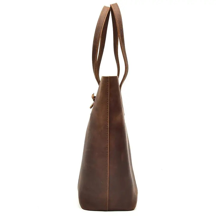 The Taavi Handcrafted Leather Tote Bag - Handbag