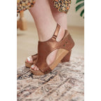 Step into our Walk This Way Wedge Sandals in Antique Bronze by Corkys and experience ultimate all-day comfort