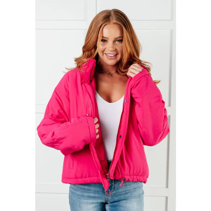 Warm Regards Hot Pink Puffer Jacket - Jackets