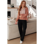 Our Wave Hello Textured Panel Hoodie is ideal for any closet. Crafted in a soft jersey knit heathered rust color