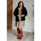 Our What Are the Odds Velvet Button Down Top features a velvet knit fabric collared neckline front button closure