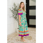 Brighten your wardrobe with the Mint to Be Flutter Dress — bold florals mint green base and plus size friendly. Style