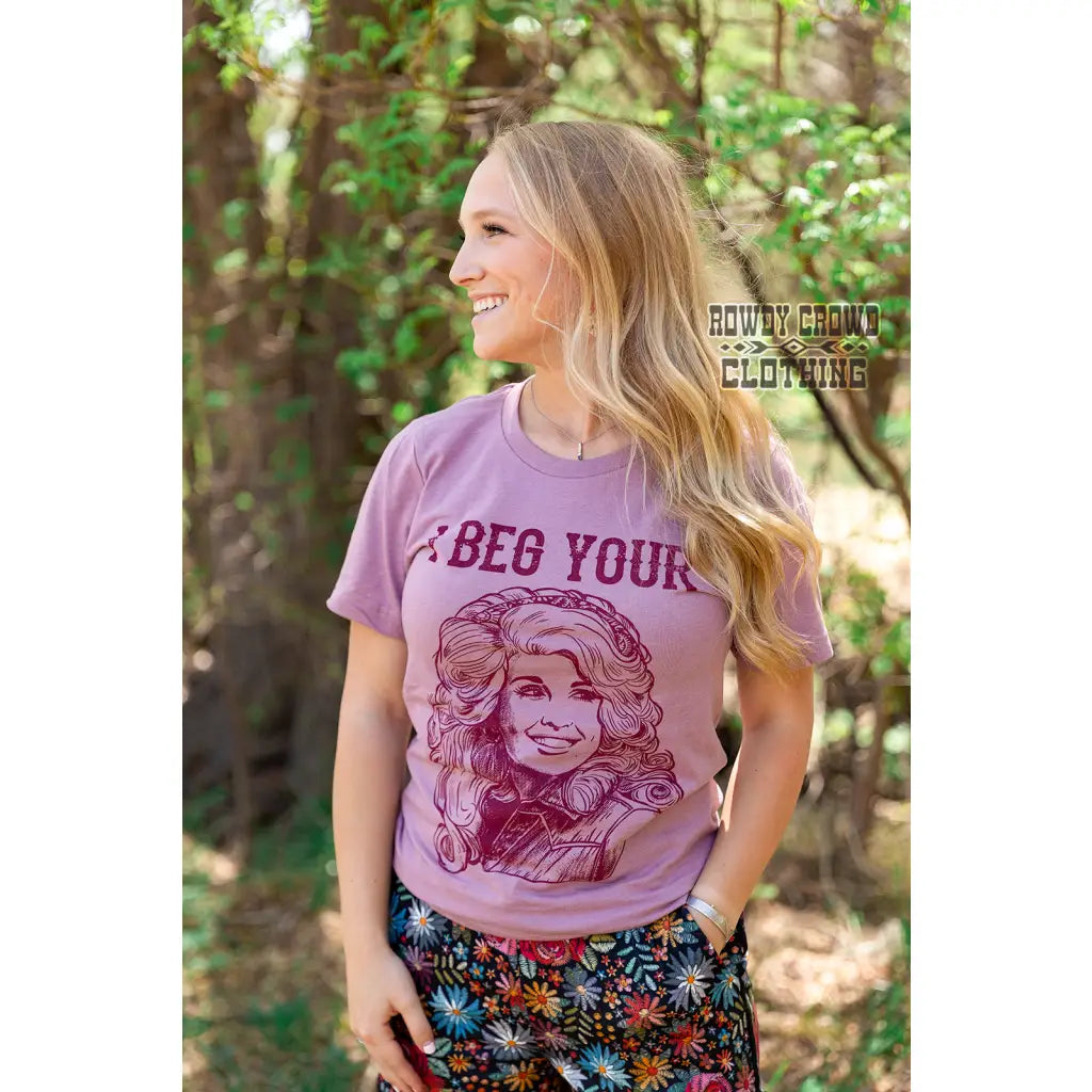 This super fun and soft Beg Your Parton Tee is ready for any age definitely perfect a summer concert!