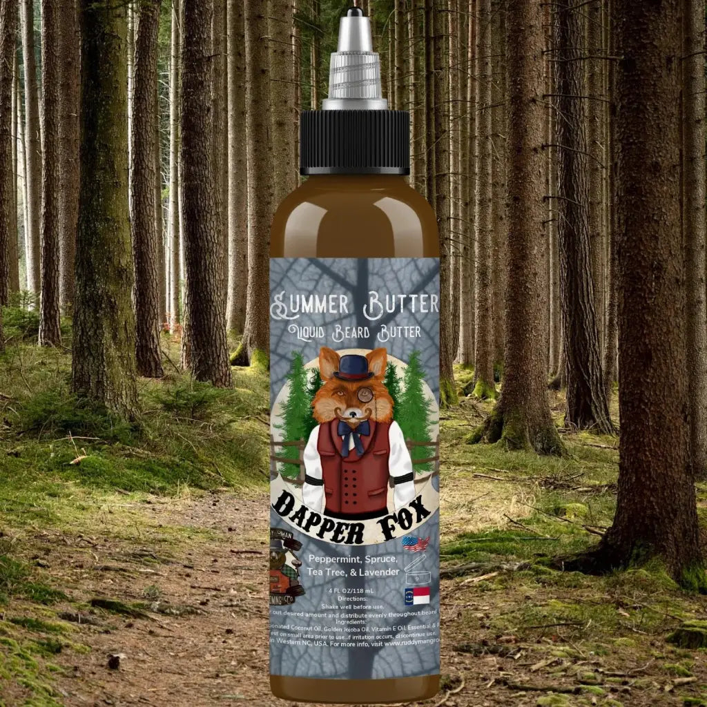 Beat the heat and give your beard a drink! Say hello to Summer Butter original liquid butter. Scent Profile: Spruce