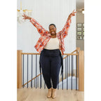 Rock the look in our Hilary Side Fringe Black Skinny Jeggings by Judy Blue! These stretchy denim jeggings feature a mid