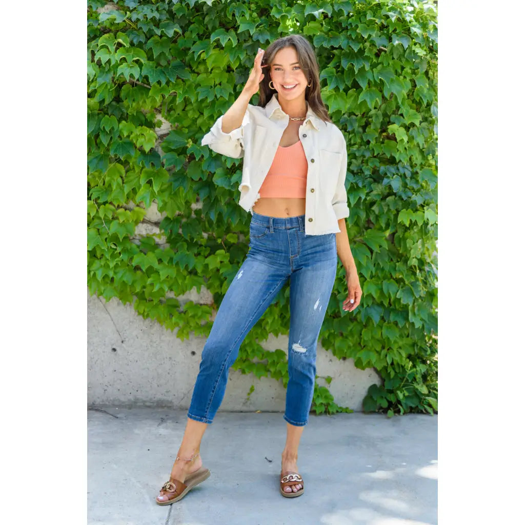 The Nikki Mid-Rise Boyfriend Jeggings have the comfort and style all your other jeans are missing! A super stretchy