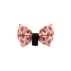 Add some extra style and flare with this classy bow tie Secures in the back a velcro strap to go over your pet’s collar