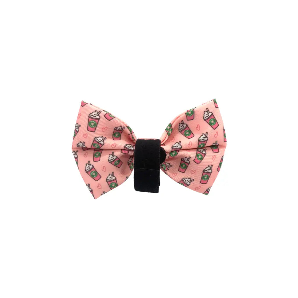 Add some extra style and flare with this classy bow tie Secures in the back a velcro strap to go over your pet’s collar