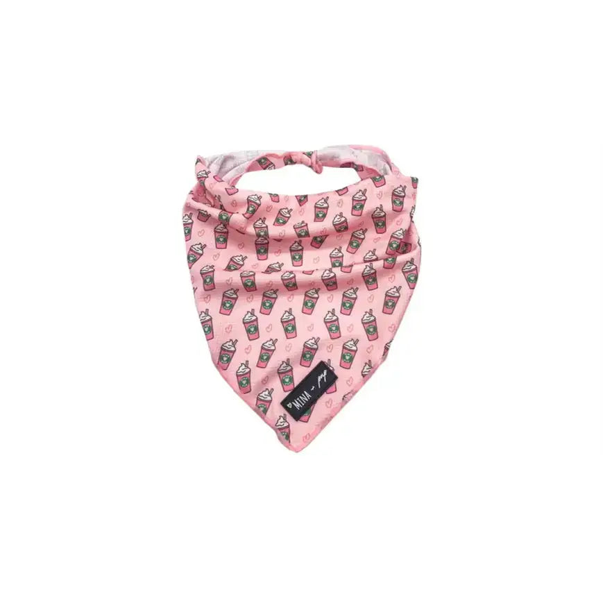 When the weather gets hot keep your pup cool in our fun Pink Pupshake Cooling Bandana Soak cold water squeeze