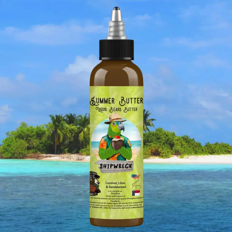 Beat the heat and give your beard a drink! You’ll be able to take this 4 oz bottle with needle-nosed screw top lid
