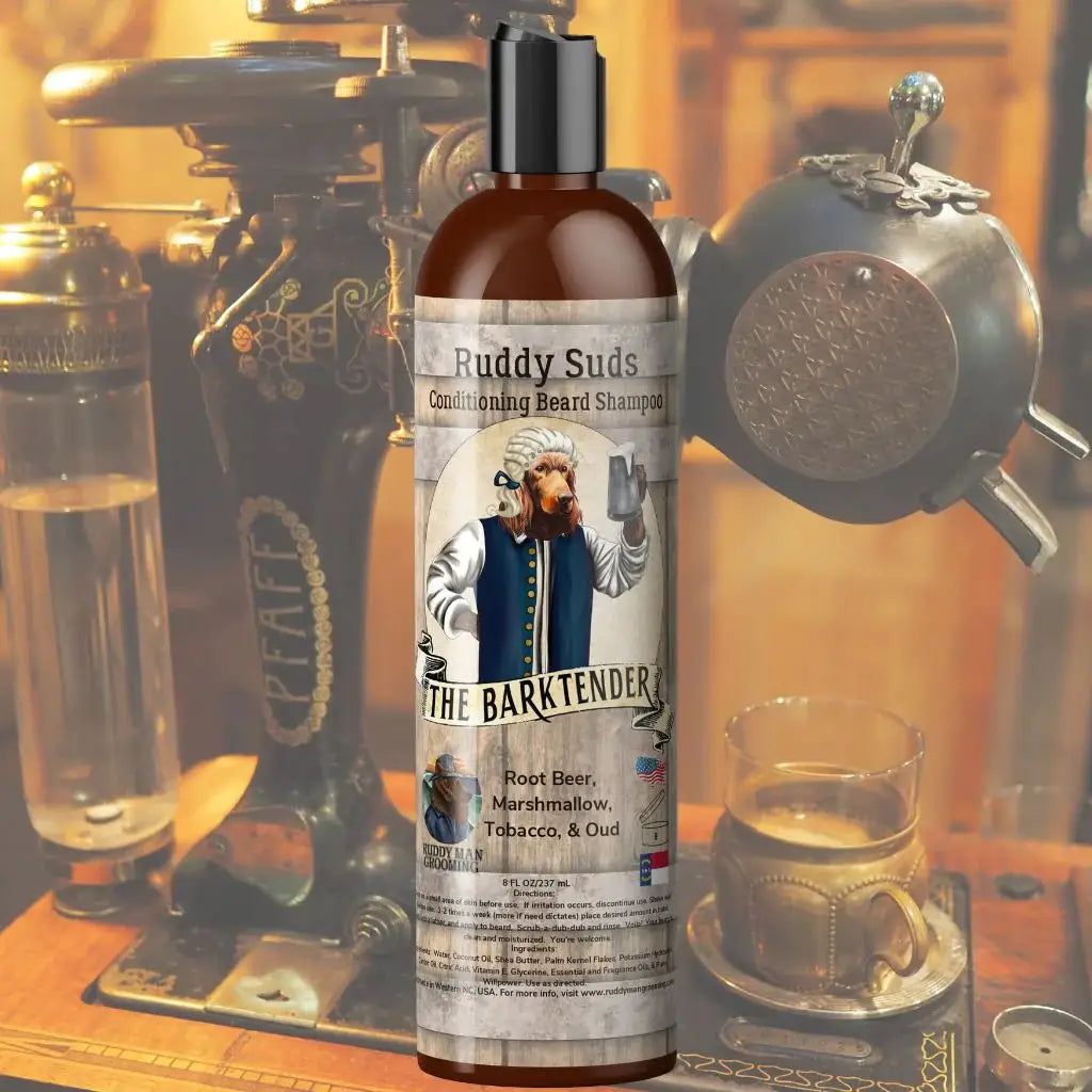 The Barktender scent profile: Root Beer Marshmallow Tobacco & Oud It’s science - beard hair has a different PH balance