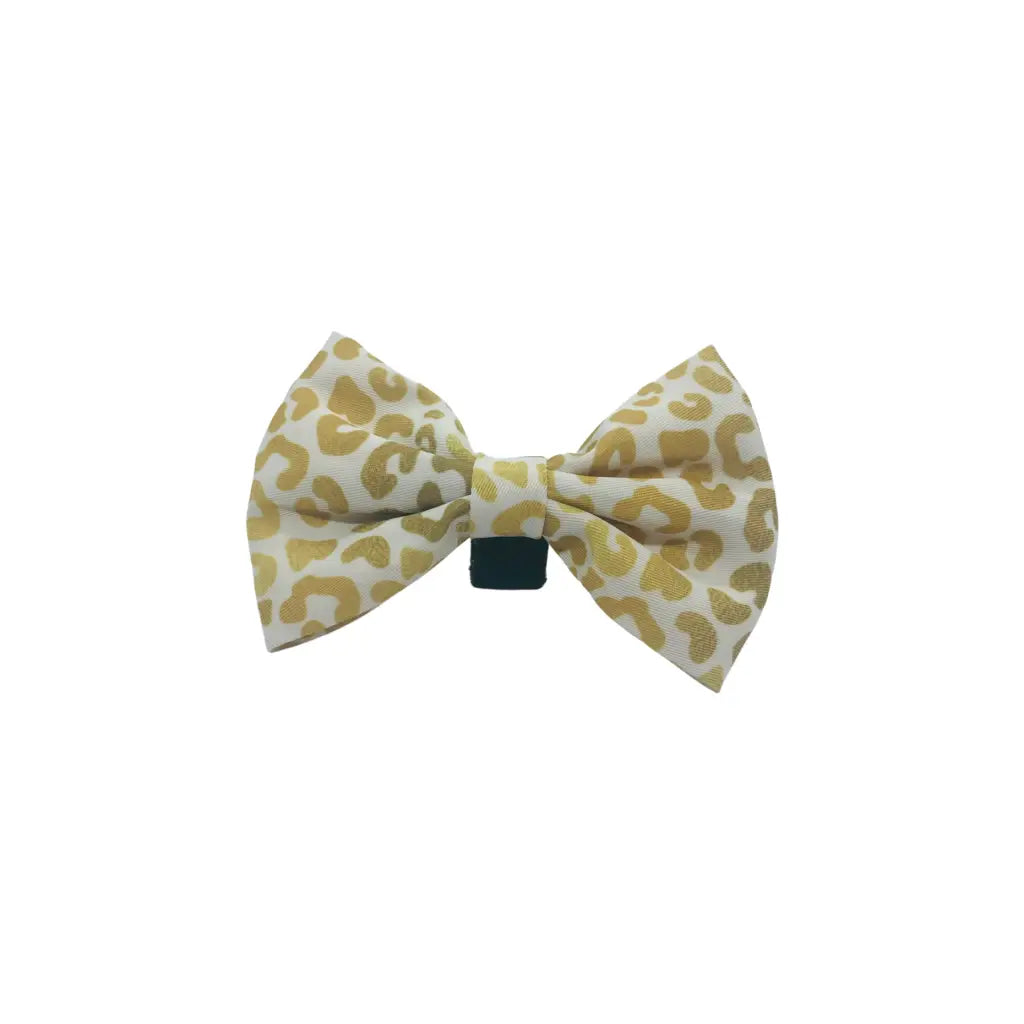 Add some extra style and flare with this classy bow tie Secures in the back a velcro strap to go over your pet’s collar